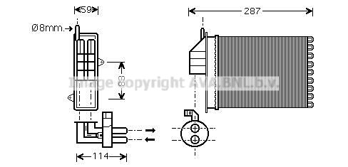 AVA QUALITY COOLING Soojusvaheti,salongiküte FTA6259